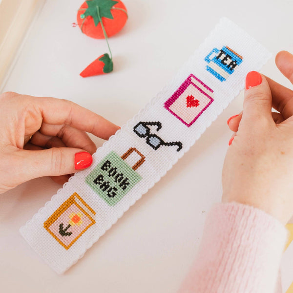Bookish Cross Stitch Bookmark Kit - DIGS