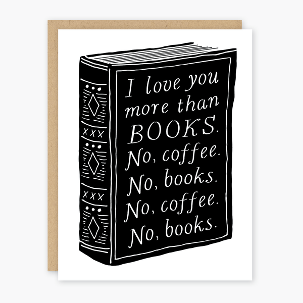 Books & Coffee Love Card - DIGS