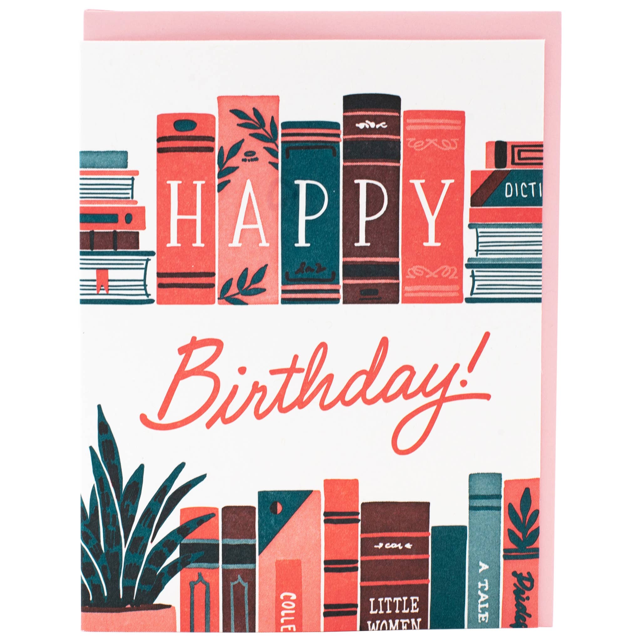 Bookshelf Birthday Card - DIGS