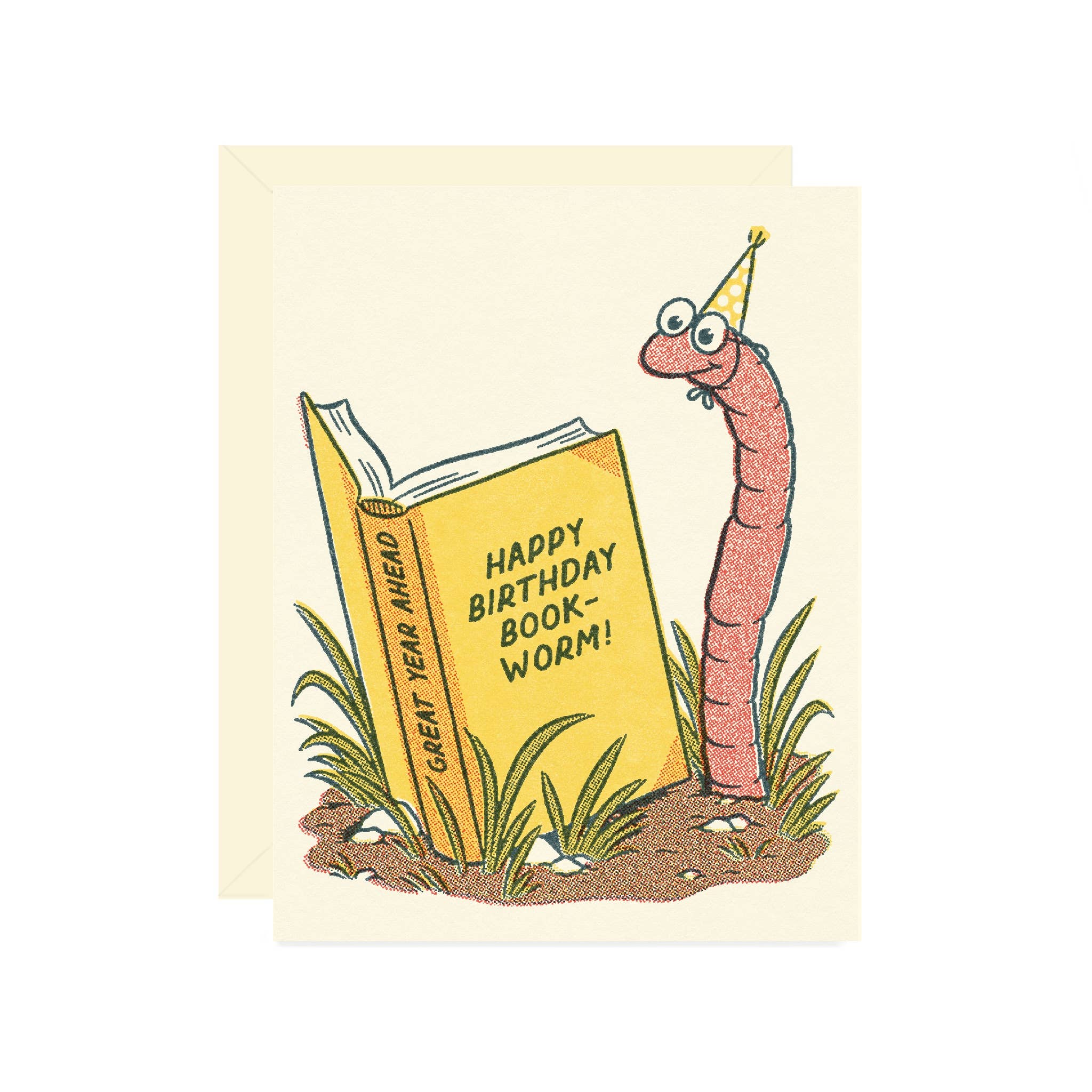 Bookworm Birthday Card - DIGS