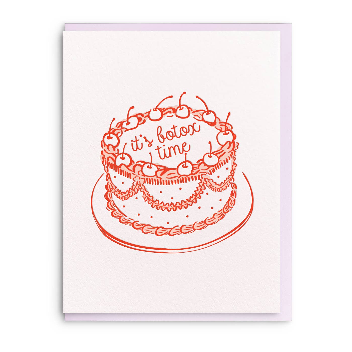 Botox Time Letterpress Birthday Card - DIGS