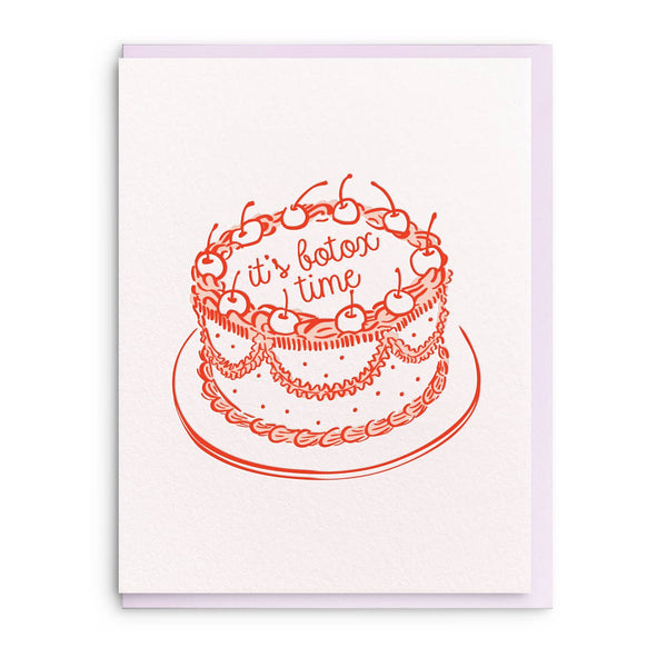 Botox Time Letterpress Birthday Card - DIGS