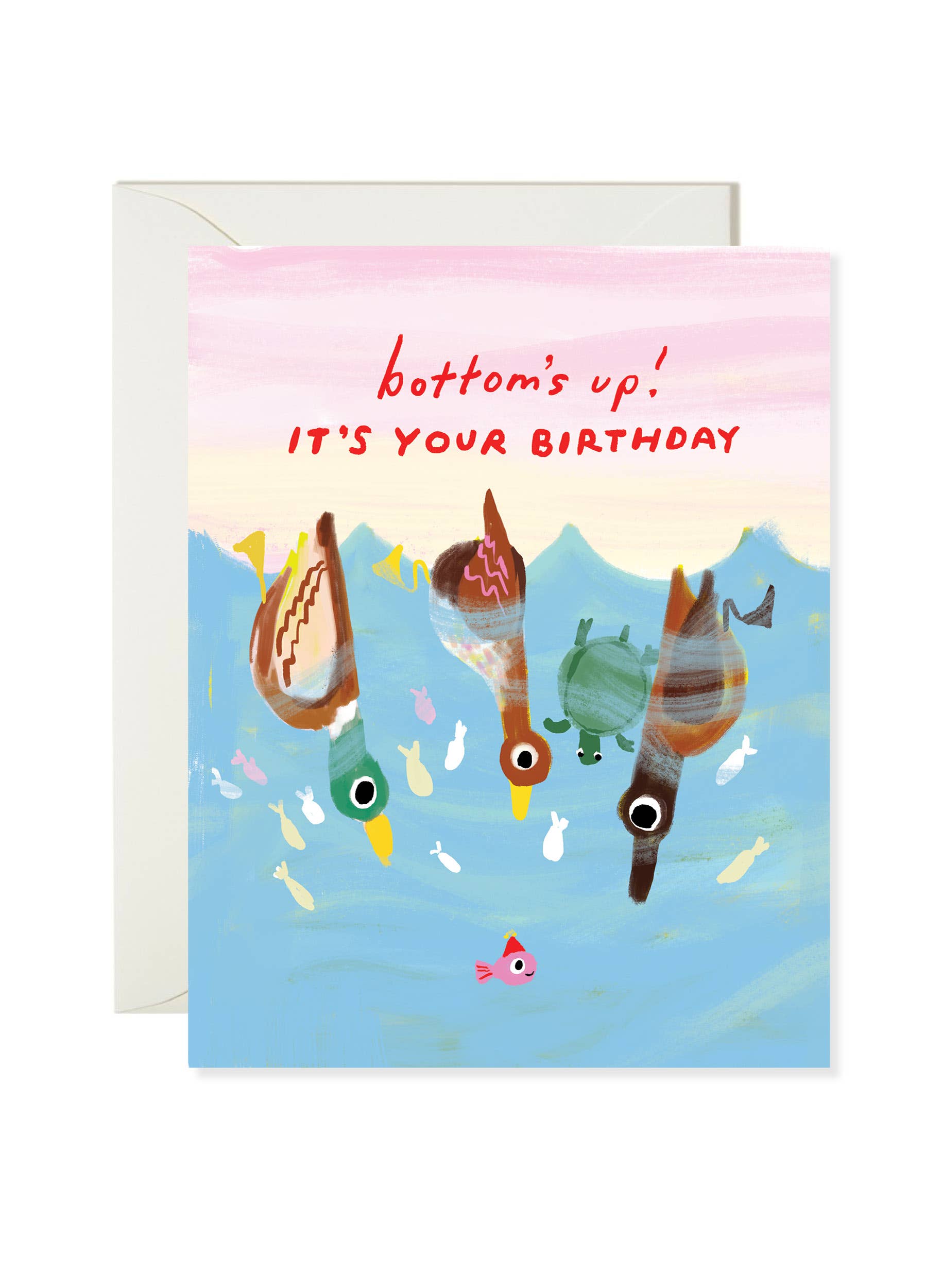 Bottoms Up Ducks Birthday Card - DIGS
