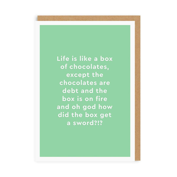 Box Of Chocolates Greeting Card - DIGS