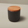 Brampton Stoneware Canisters: Black - DIGS