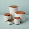 Brampton Stoneware Canisters: White - DIGS