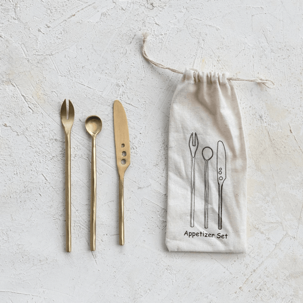 Brass Appetizer Cutlery Set - DIGS