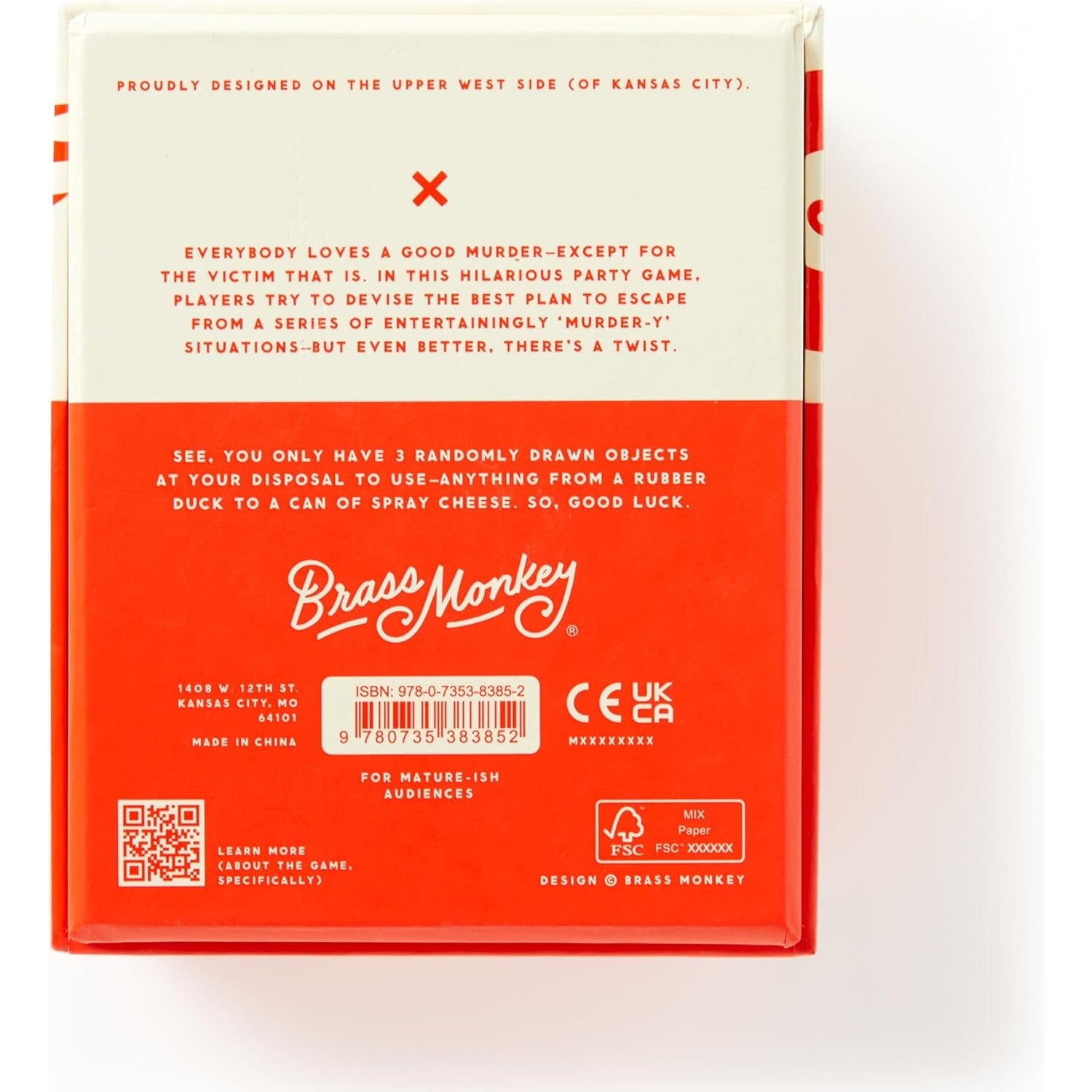 Brass Monkey Not Today, Murder Party Game - DIGS
