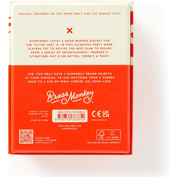 Brass Monkey Not Today, Murder Party Game - DIGS