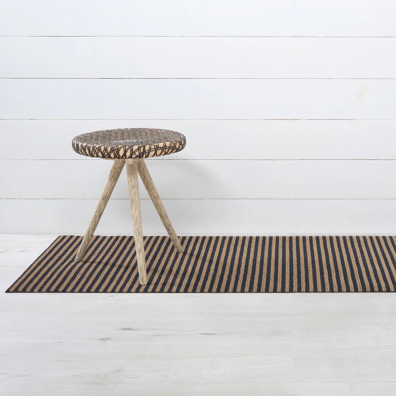 Breton Stripe Shag Floor Mat - DIGS
