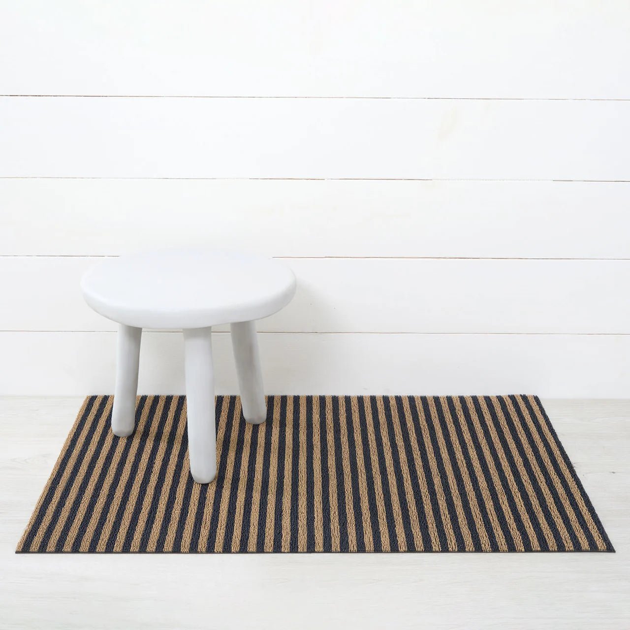 Breton Stripe Shag Floor Mat - DIGS