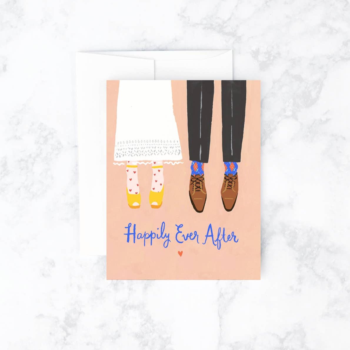 Bride & Groom Shoes Wedding Card - DIGS