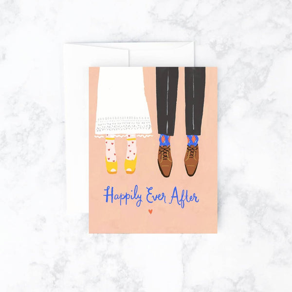 Bride & Groom Shoes Wedding Card - DIGS