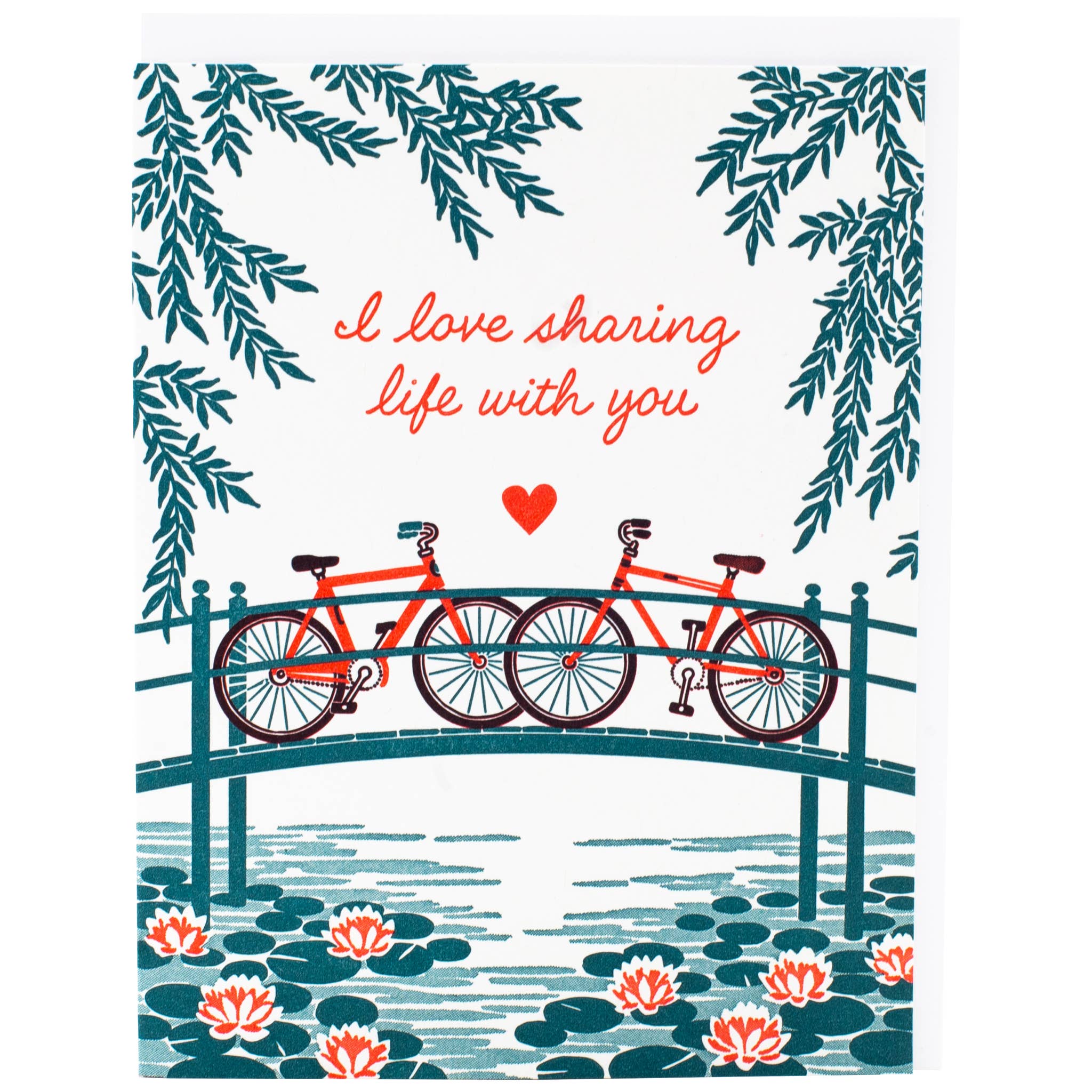 Bridge with Bikes Love Card - DIGS