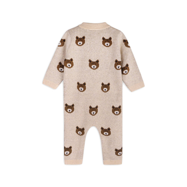 Brown Bear Sweater Knit Jumpsuit - DIGS