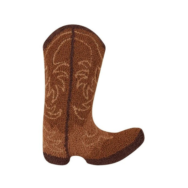 Brown Cowboy Boot Hook Pillow - DIGS