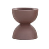 Brown Textured Metal Tealight Holder - DIGS