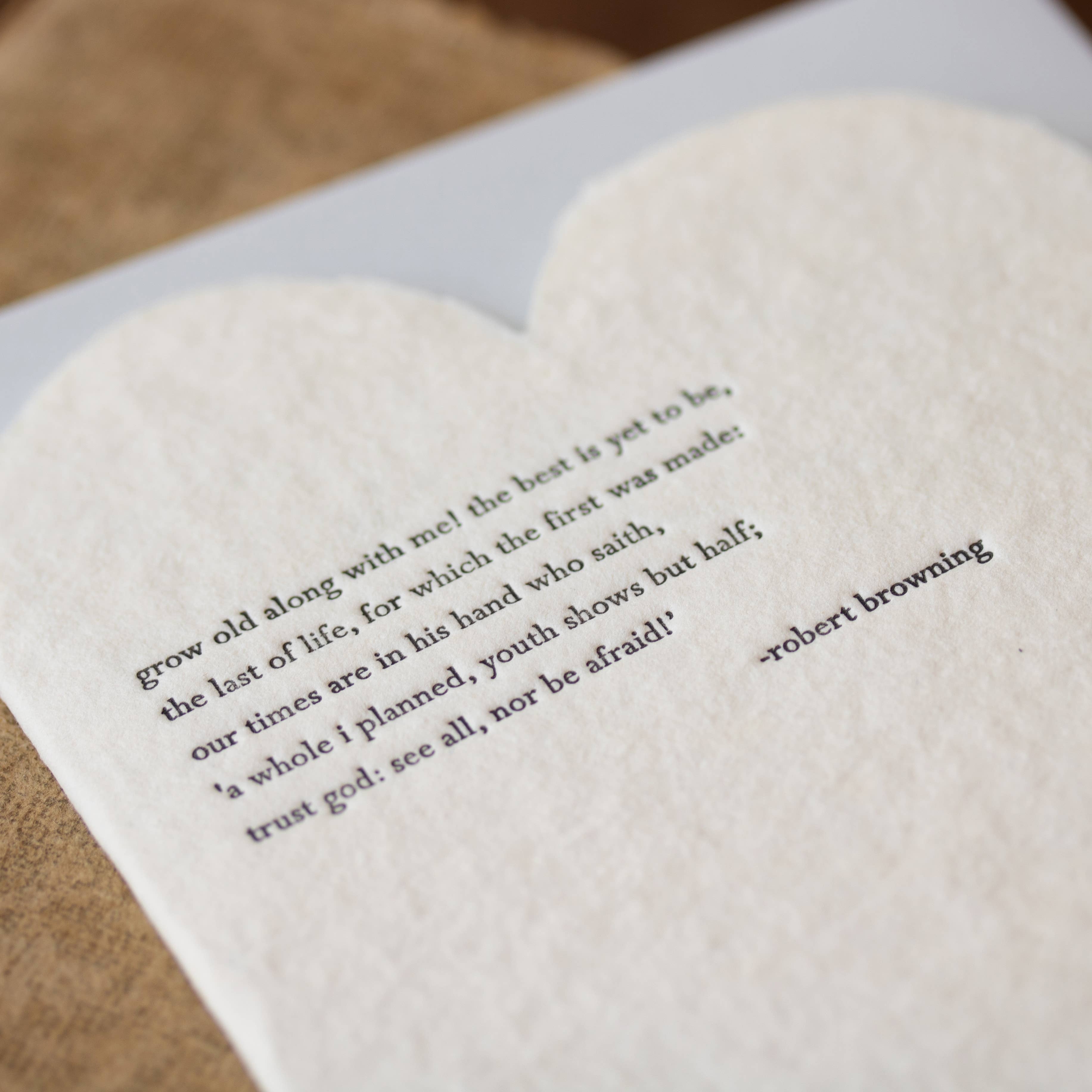 Browning Quote Heart & Love Card - DIGS