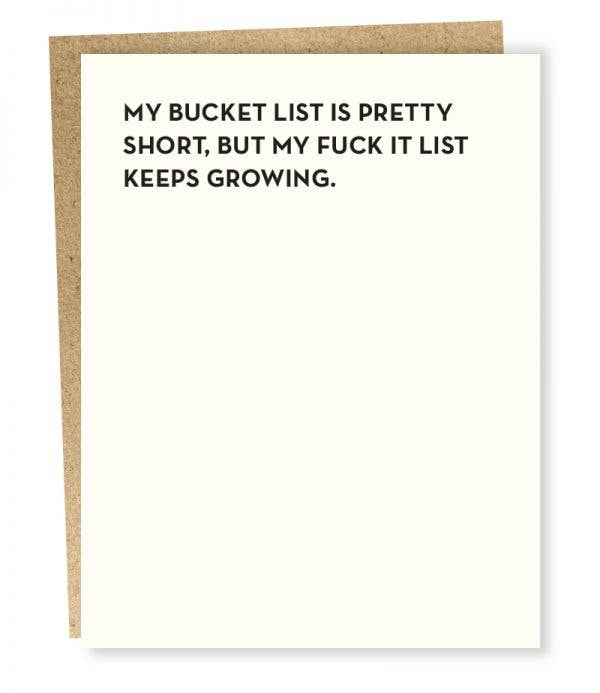 Bucket List Card - DIGS