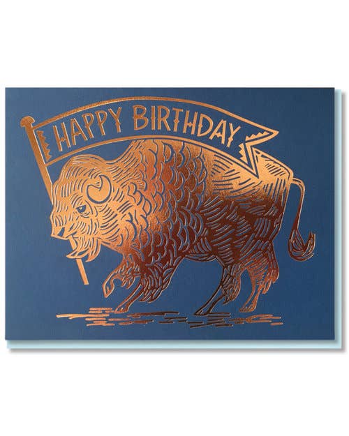 Buffalo Birthday Card - DIGS