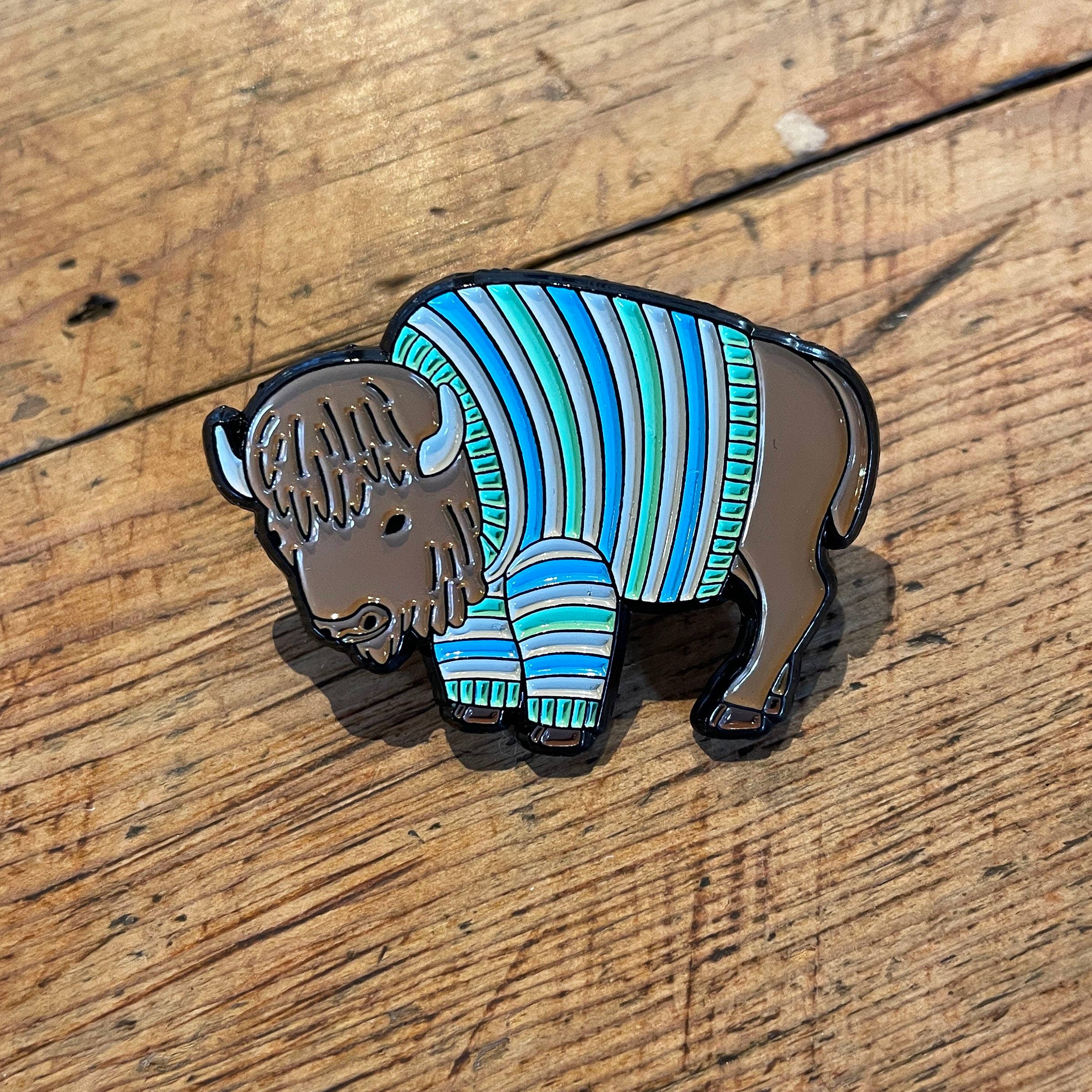 Buffalo Sweater Enamel Pin - DIGS