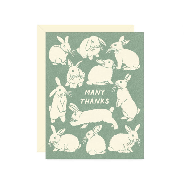 Bunch of Bunnies Thank You Card - DIGS