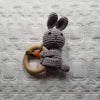 Bunny & Carrot Crocheted Rattle Ring - DIGS