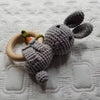 Bunny & Carrot Crocheted Rattle Ring - DIGS