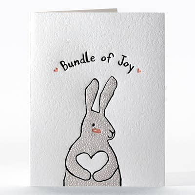 Bunny Love Baby Card - DIGS
