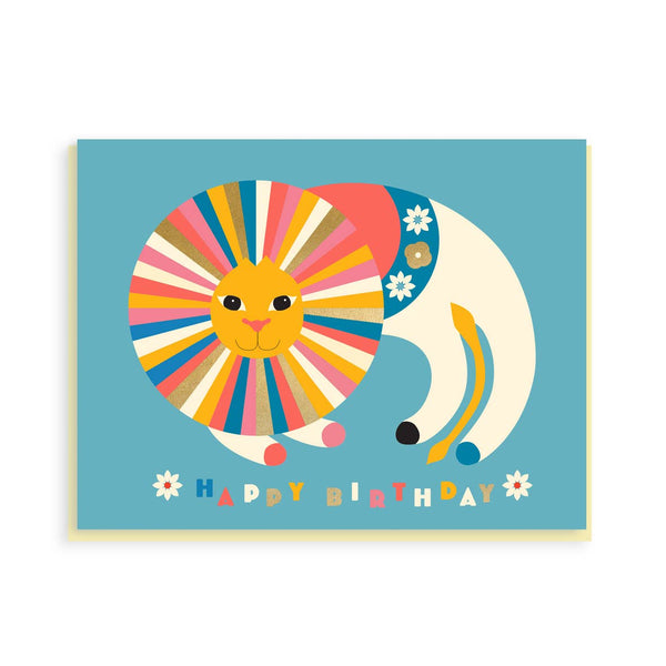 Bureau Alice Birthday Lion Card - DIGS