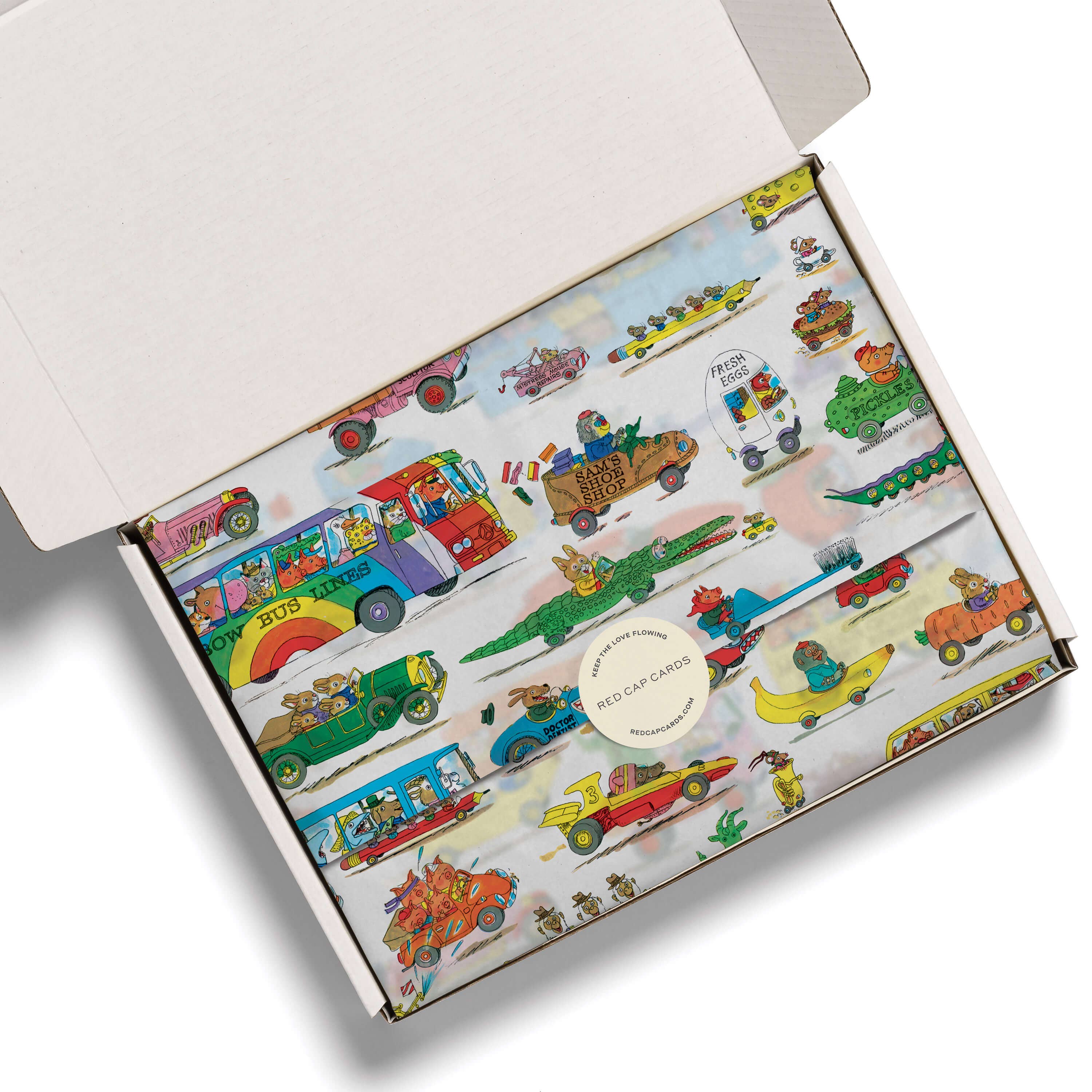 Busytown Cars Tissue Paper - DIGS