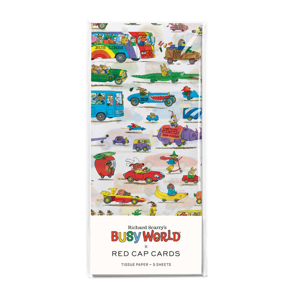 Busytown Cars Tissue Paper - DIGS