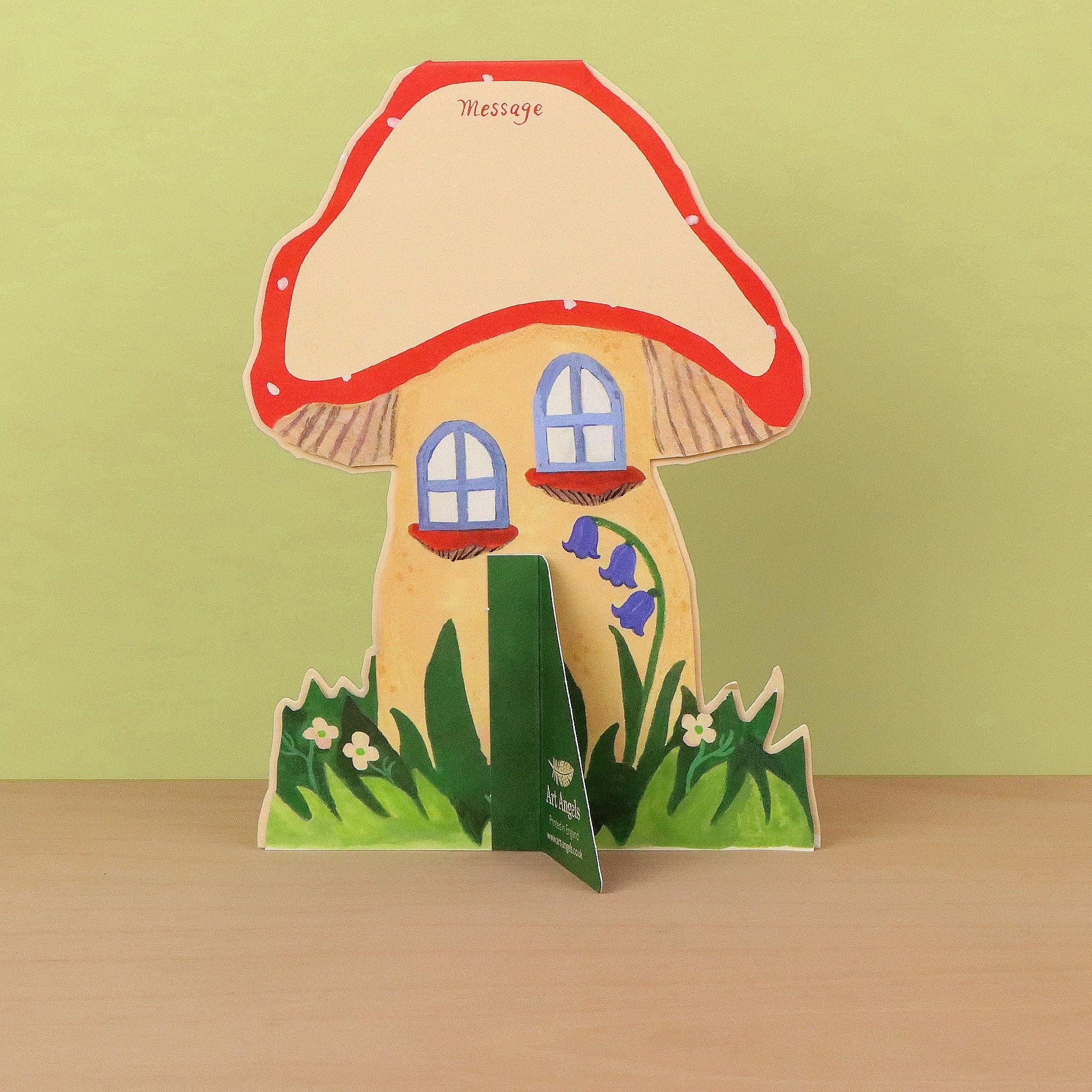Toadstool Cottage 3D Die-Cut Card