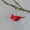 Hand Carved Cardinal Ornament