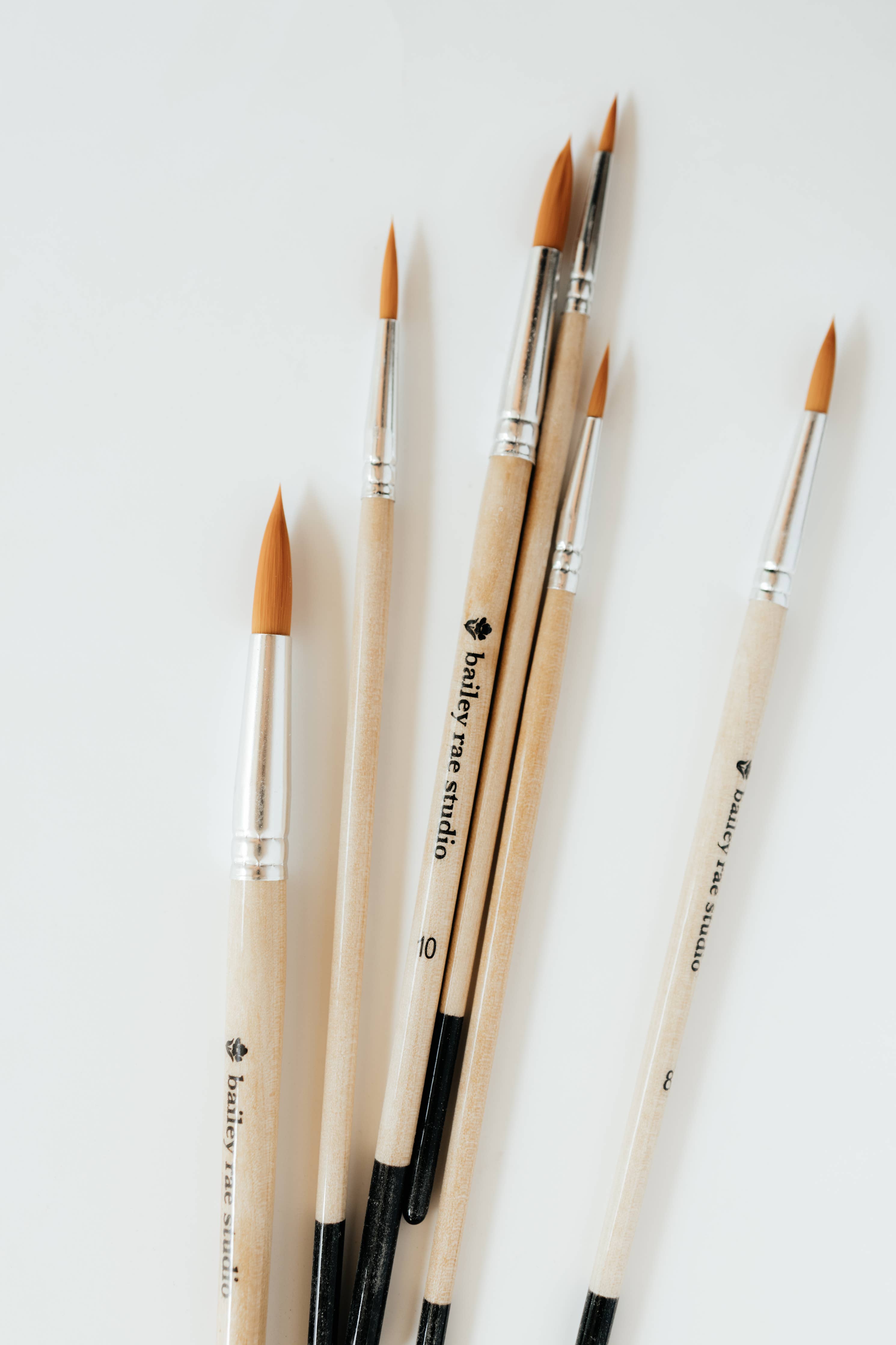 Round Tip Watercolor Brush Set - 6pc