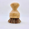 Bamboo Pot Scrubber with Replaceable Palm Fiber Head