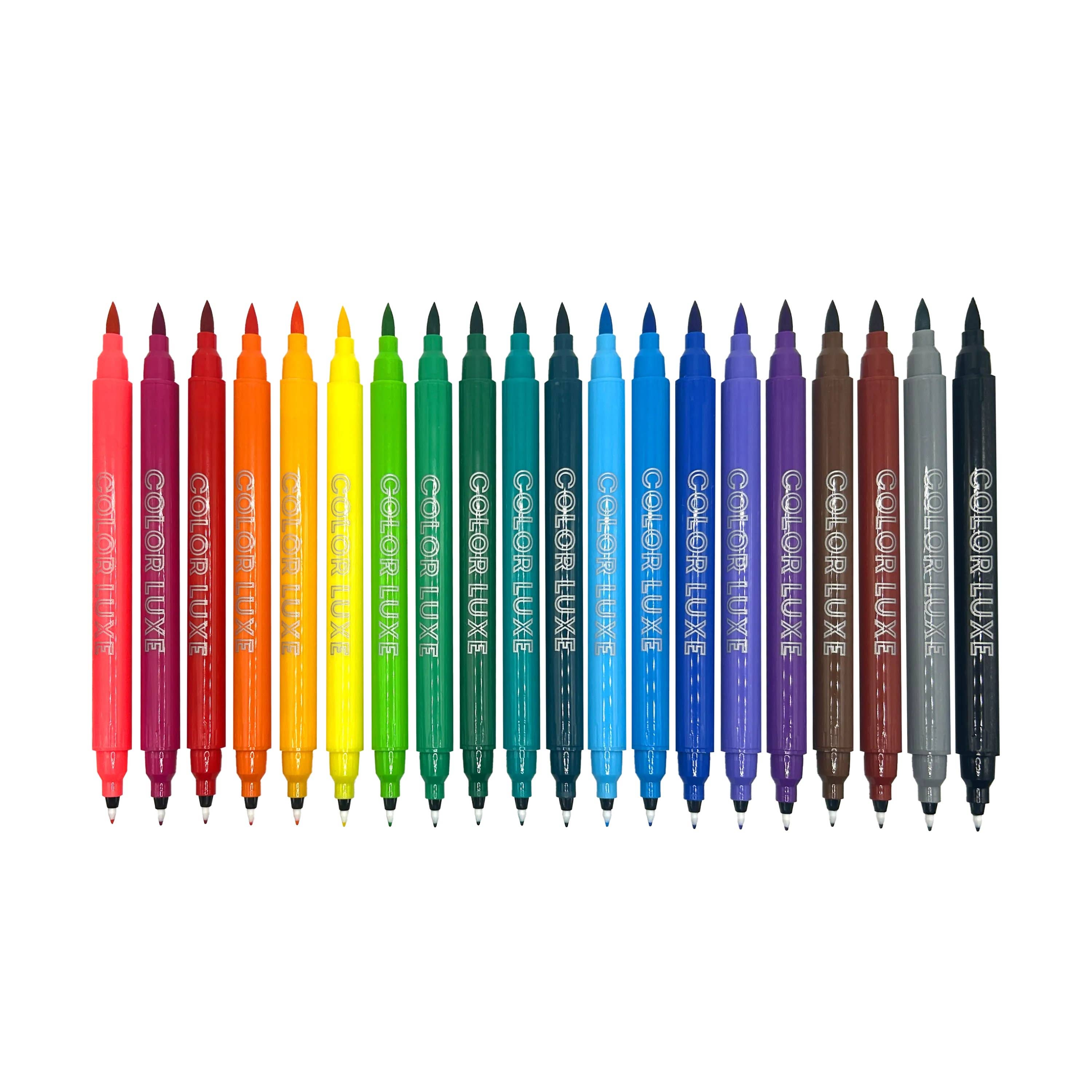 Color Luxe Double-Ended Markers - Set of 20