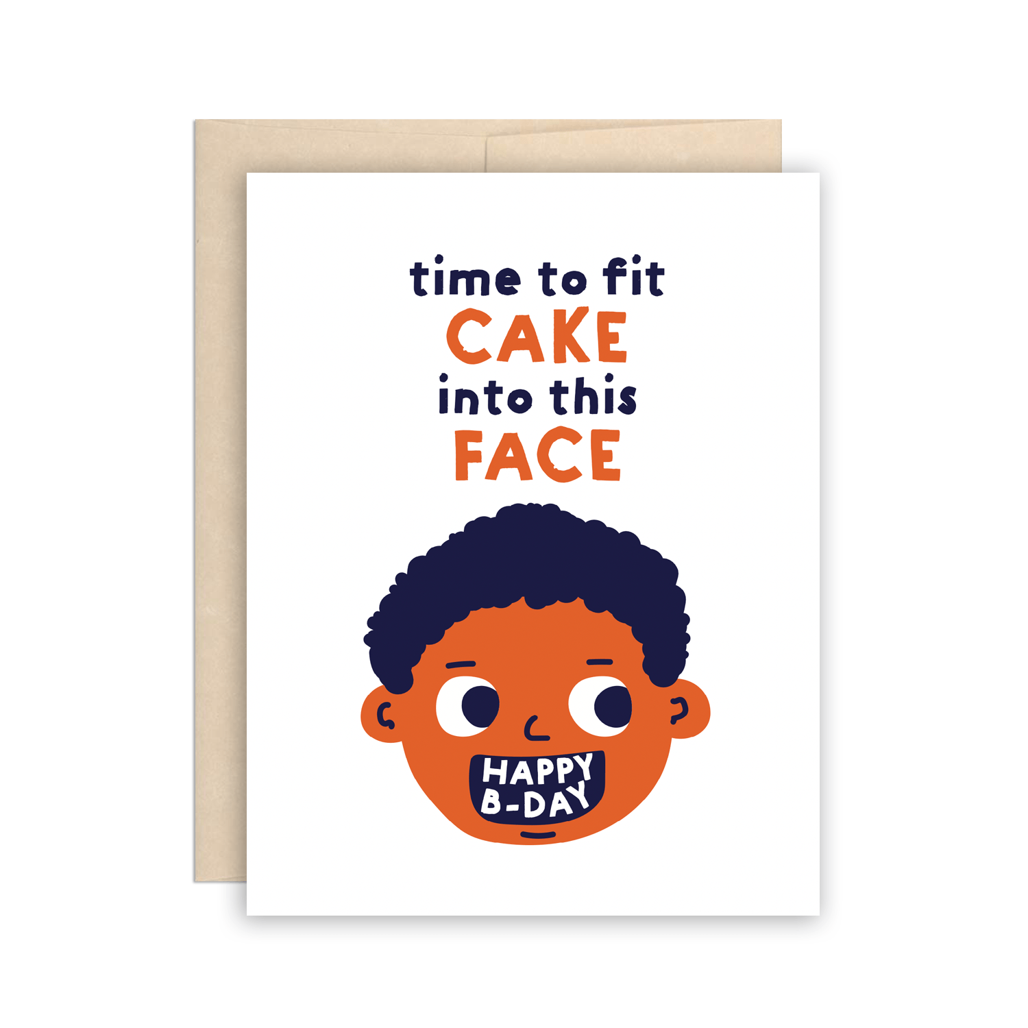 Cake Face Birthday Card - DIGS