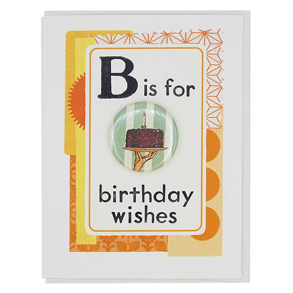 Cake Wishes Pin Birthday Card - DIGS