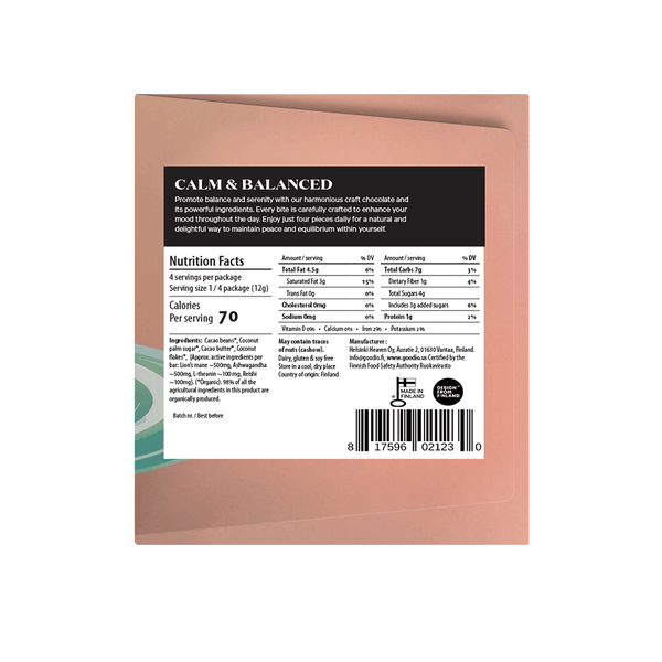 Calm & Balance 49% Chocolate Bar - DIGS