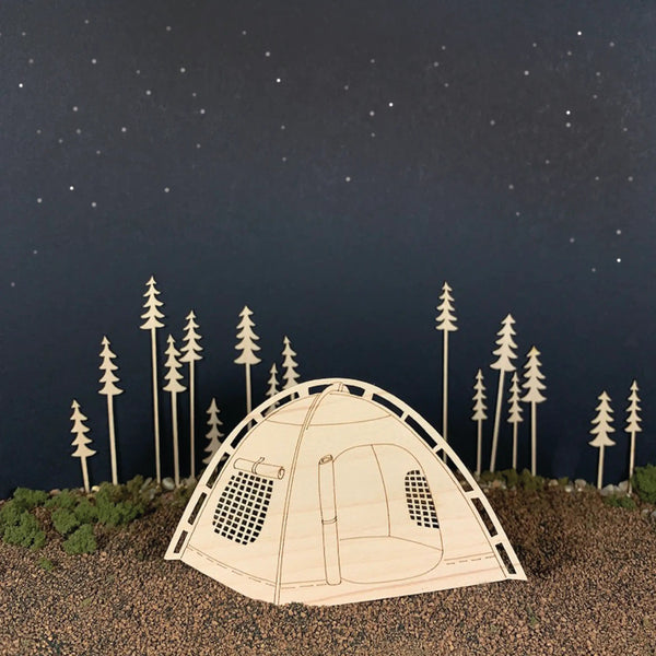 Camp Themed Ornament Set - DIGS
