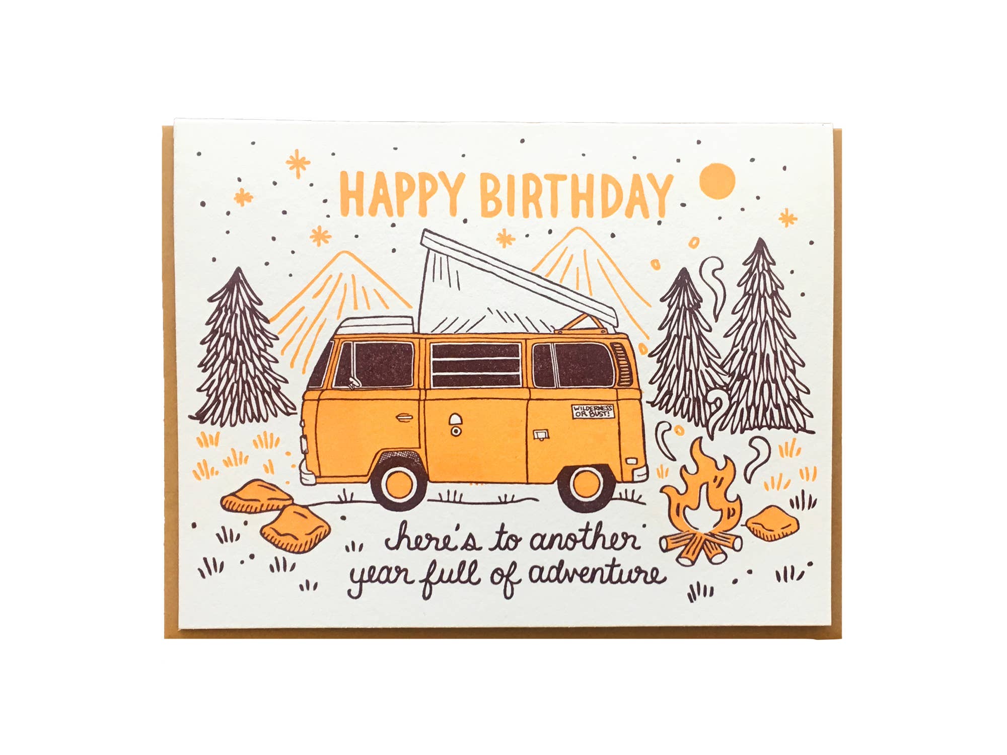 Camper Van Birthday Card - DIGS
