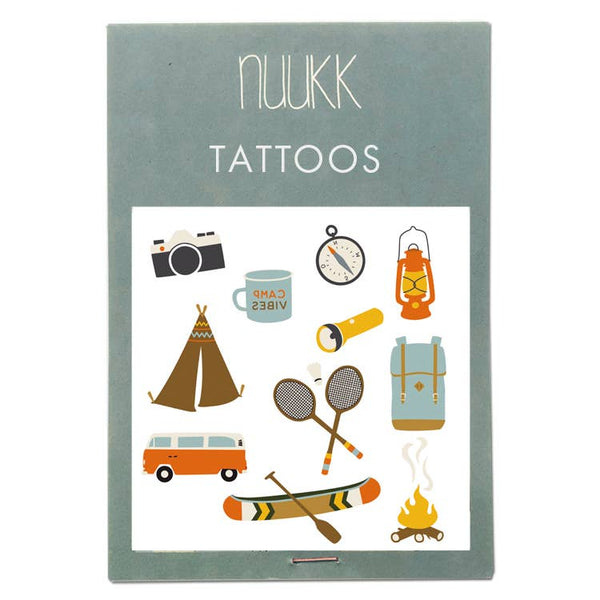 Camping Tattoo Sheet - DIGS