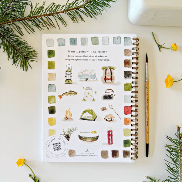 Camping Watercolor Workbook - DIGS