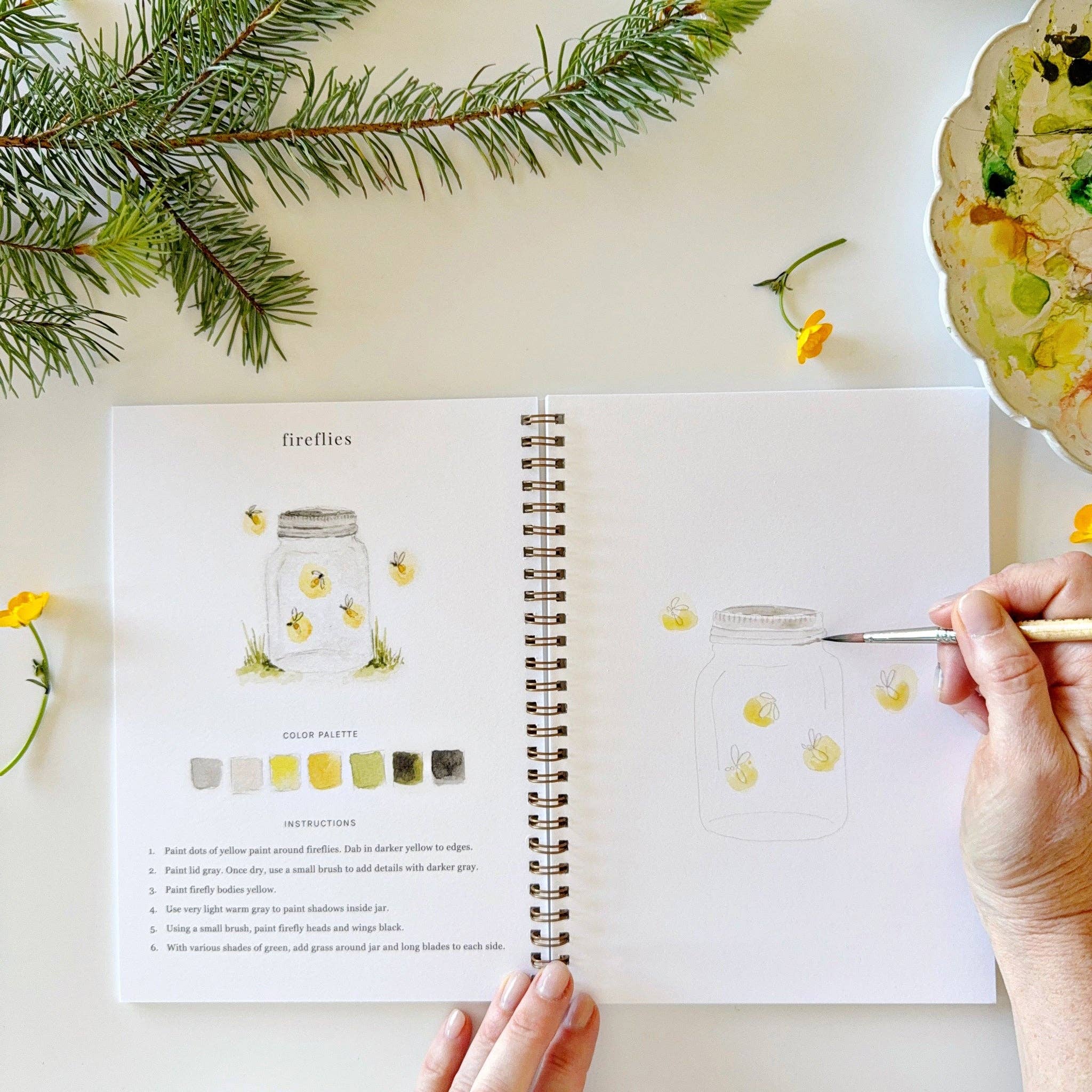 Camping Watercolor Workbook - DIGS