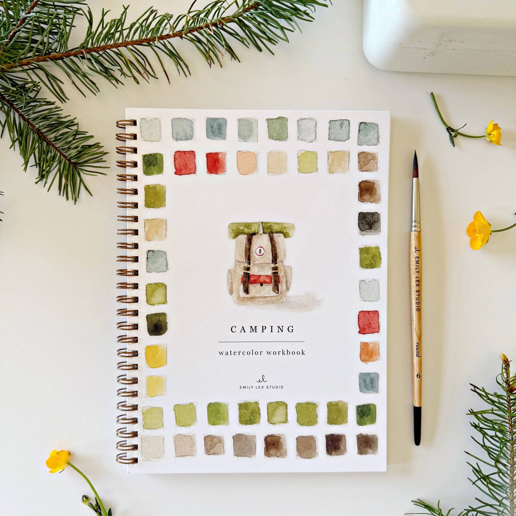 Camping Watercolor Workbook - DIGS