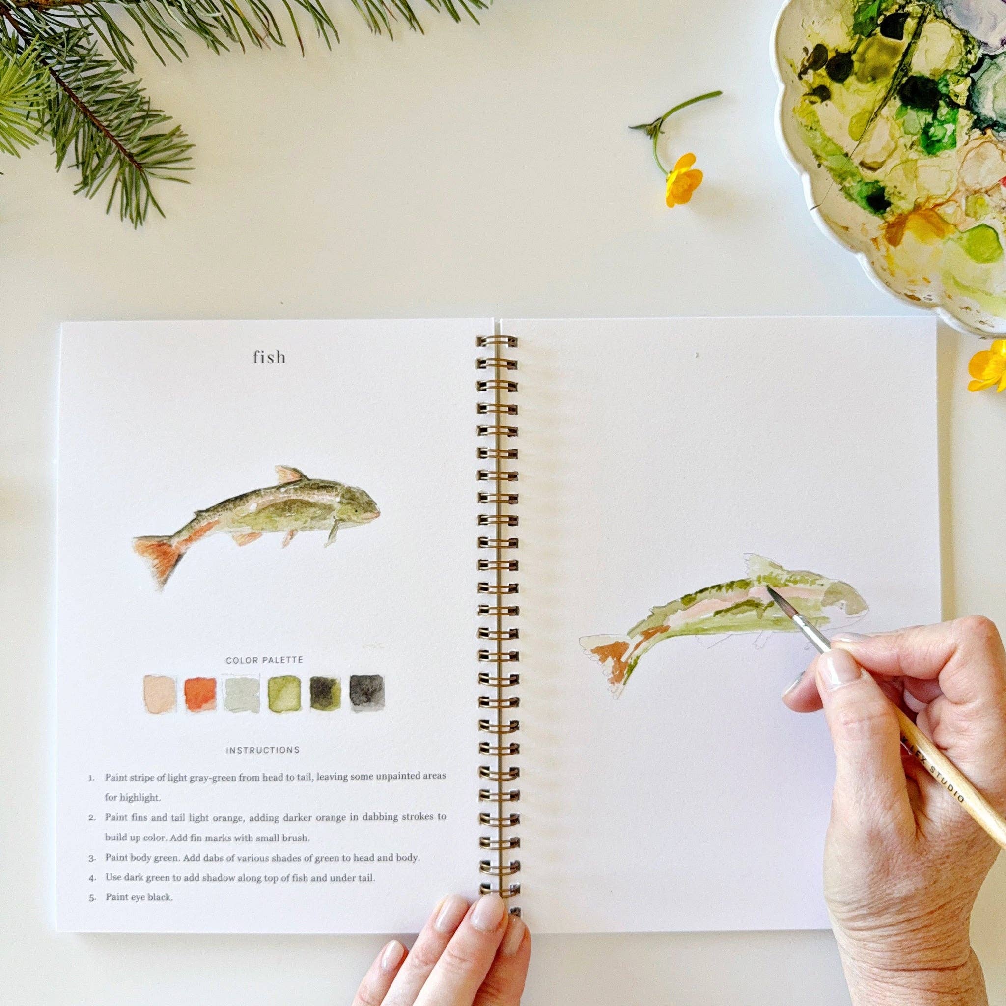 Camping Watercolor Workbook - DIGS