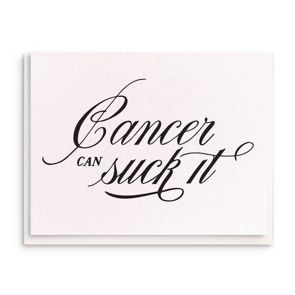 Cancer Sucks Letterpress Sympathy Card - DIGS