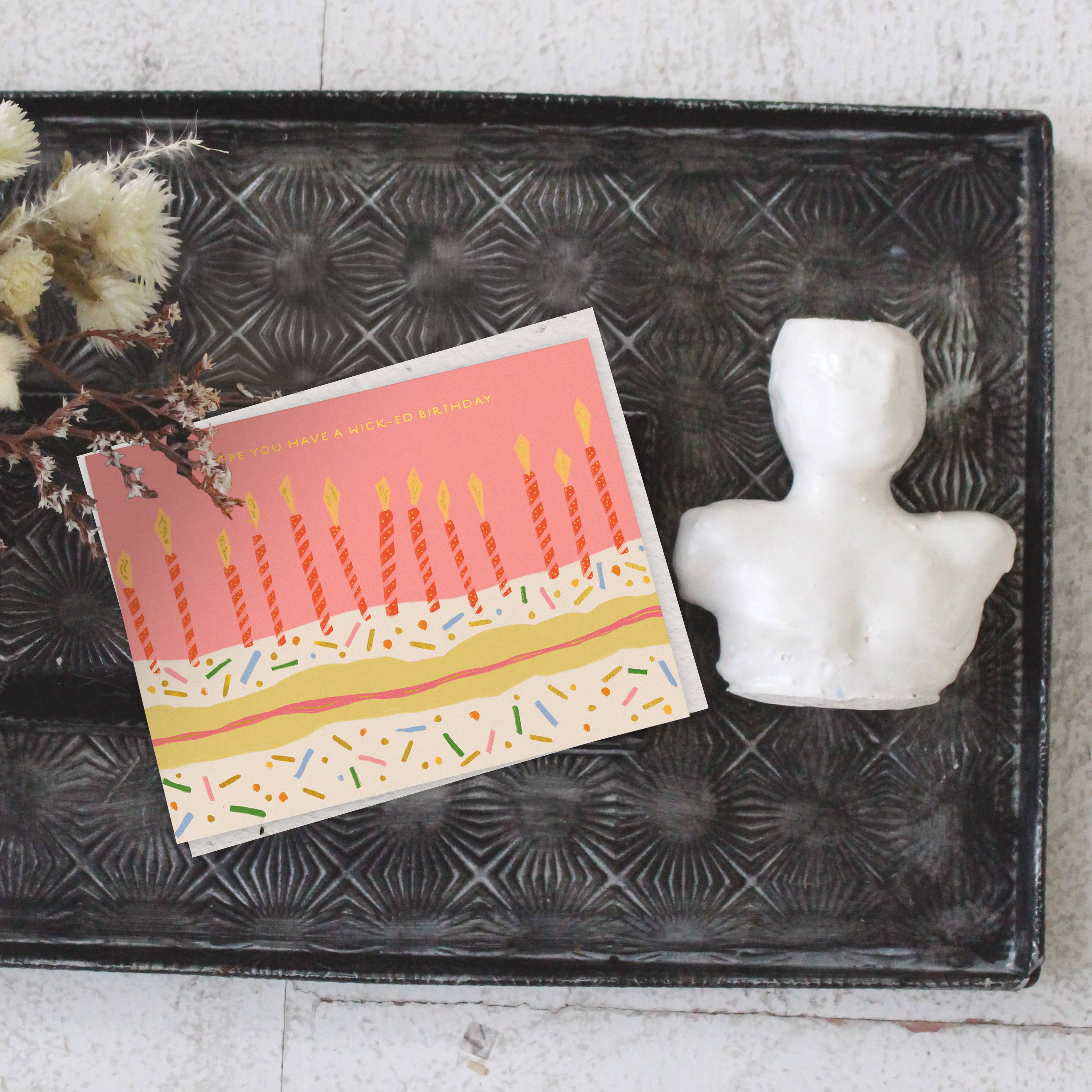 Candle Wick - ed Birthday Card - DIGS