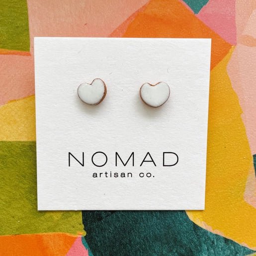 Candy Heart Ceramic Earrings - DIGS